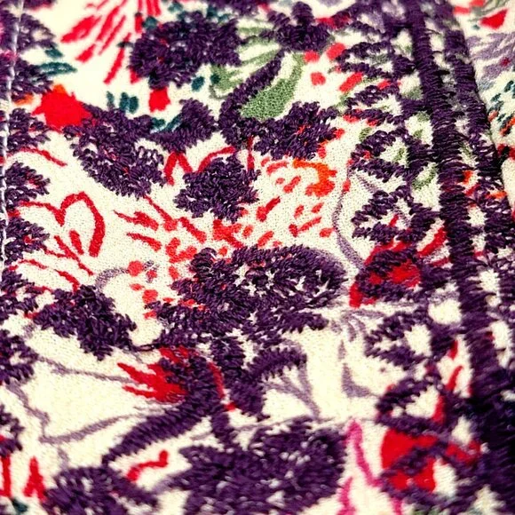 Torrid Womens Floral Boho Tunic   Lace-Up With Long Sleeves Size 1 - Picture 6 of 11